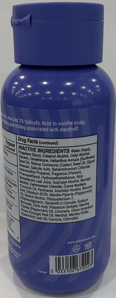 Inactive Ingredient (Anti Dandruff Peppermint Oil And Aloe Conditioner Back Right)